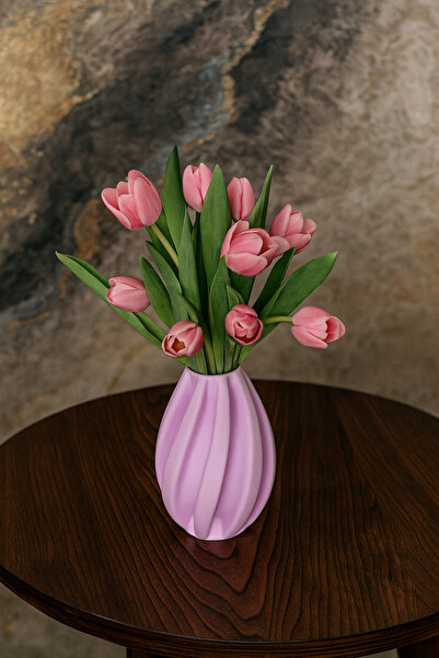 ARC TİCARET مزهرية حديثة مخططة ثلاثية الأبعاد للديكور