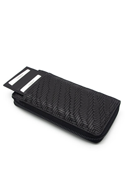 Cacharel Black Gladiator Leather Unisex Wallet 21055g65