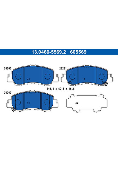 Ate Set Placute Frana Frana Disc Mitsubishi Eclipse Cross