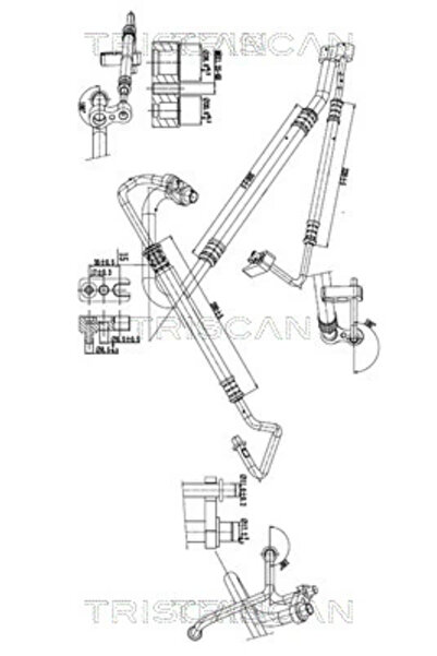 TRISCAN Conducta Presiune Variabila Aer Conditionat Opel Corsa D