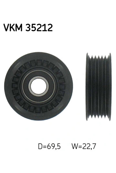 SKF Drive Belt Guide Pulley Opel Signum/Vectra C Renault Espace 4/Vel Satis