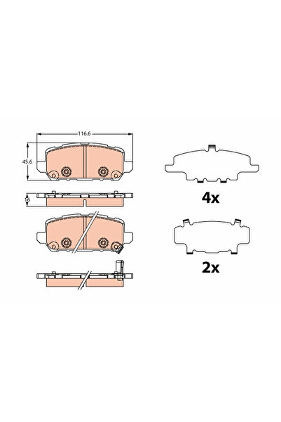 TRW Set Placute Frana Frana Disc Honda Hr-5