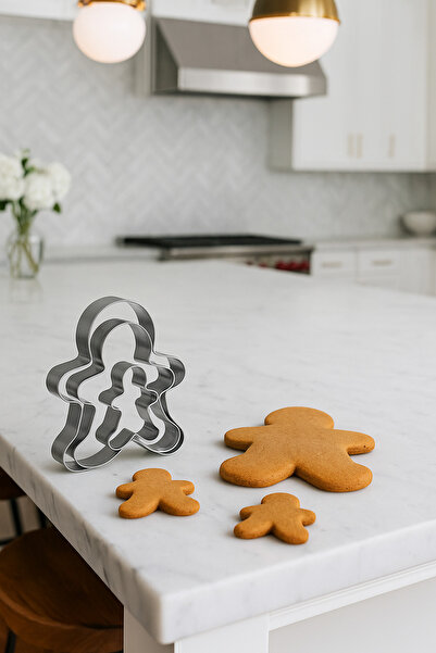 AYGÖREN HOME 3'lü Kurabiye Adam Kalıbı Seti Kurabiye Adam Kalıbı-Pasta Dekora...