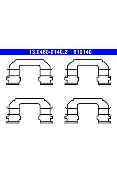 Ate Chevrolet Epica/Evanda/Nubira Brake Pad Accessories Set Daewoo Evanda/Lan...