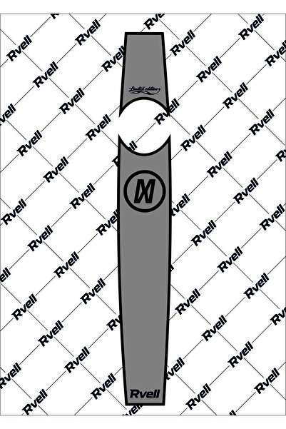 MKARAKAN Rvell Mondial CG Motosiklet Uyumlu Depo Üstü Şeridi - ( Gri ) 005