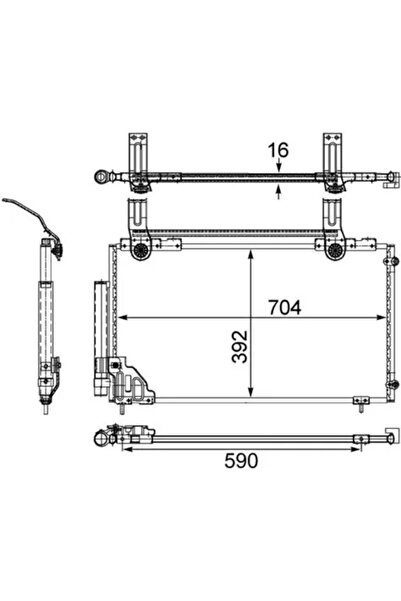 MAHLE Condensator Climatizare Honda Stream