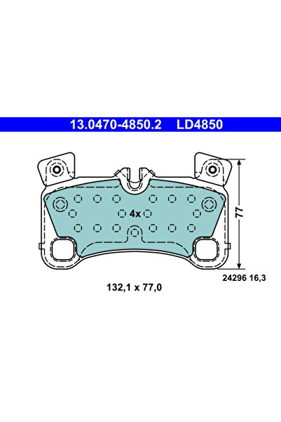 Ate Set Placute Frana Frana Disc Audi Q7 Porsche Cayenne