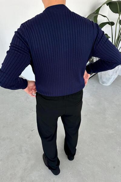 HAFKAGİYİM Μπλουζάκι με μακρυμάνικο μπλουζάκι με κουμπιά σε μπλε ναυτικό χρώμα