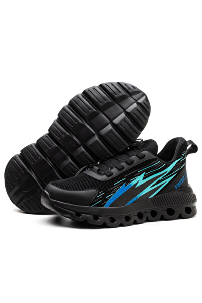 OEM Pantofi de protecție Dura, negru/albastru, metalic bombat