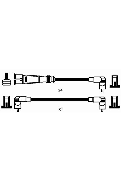 NGK Set Cablaj Aprinder Audi 80 B2 Limuzina/80 B3 Limuzina Vw Derby/Golf 2/Je...