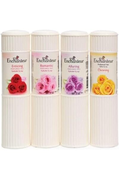 ENCHANTEUR بودرة التلك متنوعة 4×250 جرام