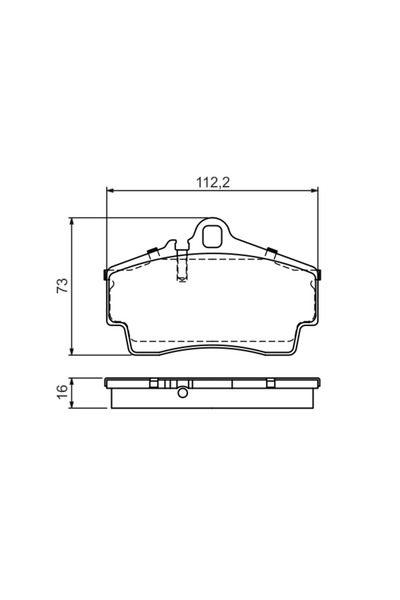Bosch Set Placute Frana Frana Disc Porsche 911/Boxster/Cayman