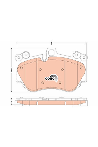 TRW Set Placute Frana Frana Disc Porsche Cayenne