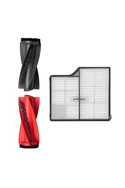 ROPALDE Σετ ανταλλακτικών 1 ΣΕΤ ΚΥΡΙΑ ΒΟΥΡΤΣΑ - 1 ΤΕΜΑΧΙΟ ΦΙΛΤΡΟ HEPA Σετ ανταλλακτικών για ρομποτική ηλεκτρική σκούπα Roborock Saros 10