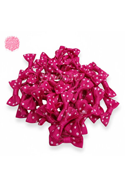 BRIDEIST WEDDING CO Koyu Pembe Fiyonk Kurdele Süs| Lüks Kurdele Kelebek Fiyon...