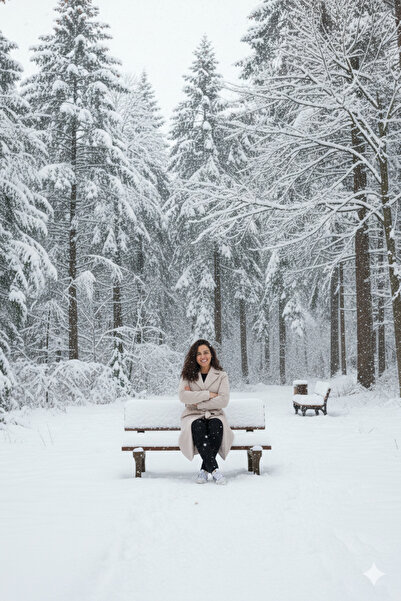 beeke Κρεμ χειμερινό γυναικείο παλτό Sonya με τσέπες μέχρι το γόνατο