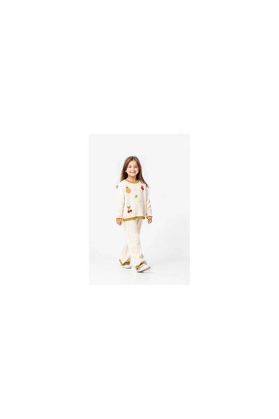 JABBER Kiz Meyve Embroidered Knitwear Set