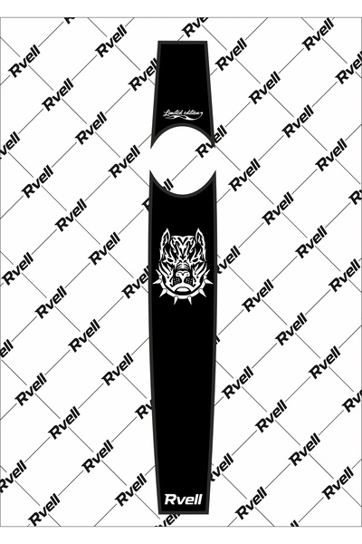MKARAKAN Rvell Pitbull CG Motosiklet Uyumlu Depo Üstü Şeridi - ( Siyah ) 002
