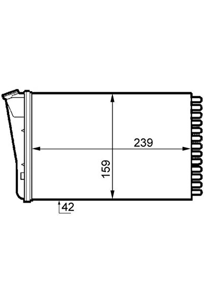 MAHLE Schimbator Caldura Incalzire Habitaclu Opel Omega B Vauxhall Omega