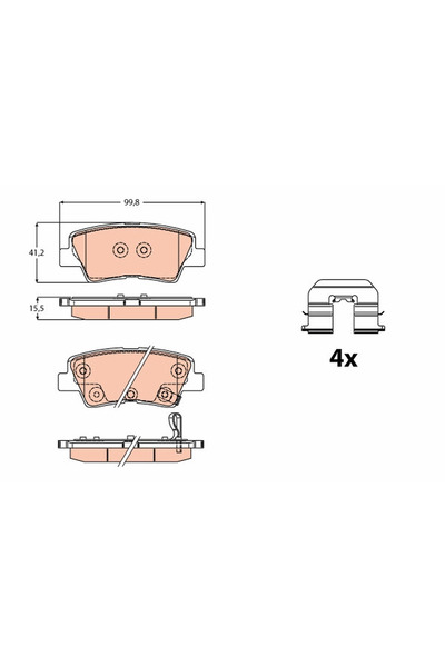 TRW Set Placute Frana Frana Disc Kia Soul 2