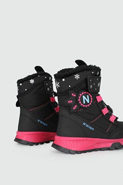 GÜLERSHOES Garantili Su Geçirmez Kışlık Kaymaz Taban Kürklü Kız Çocuk Bot 26-27-28-29-30-31-32-33-34-35 Numara