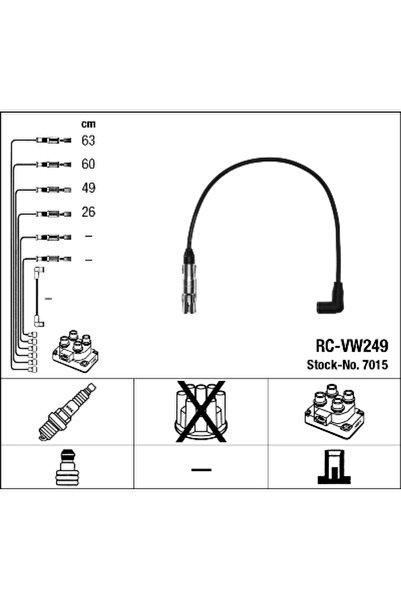 NGK Set Cablaj Aprinder Audi A3 Seat Alhambra
