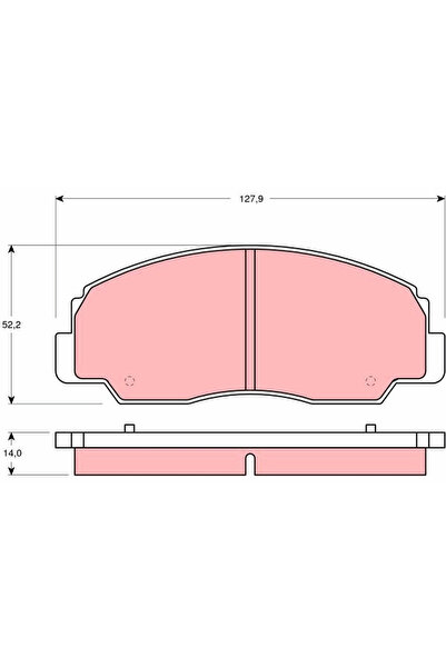 TRW Set plăcuțe Frana, Frana Disc Gdb1134 Daihatsu Feroza Hard Top/Feroza Sof...