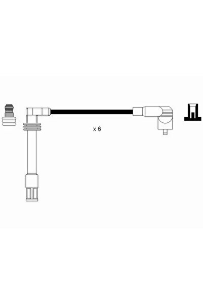 NGK Set Cablaj Aprinder Audi A4 B5/A4 B6/A6 C4 Skoda Superb 1