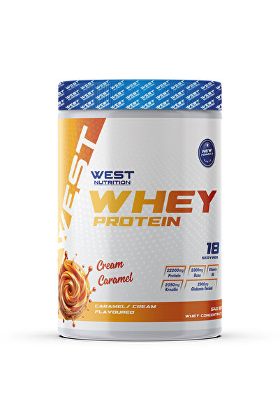 West Nutrition Whey Protein Powder 540 Gr 18 Servings Creamy Caramel Flavored