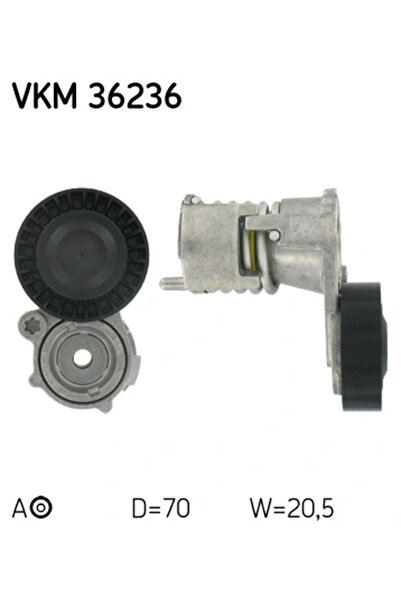 SKF Intinzator Curea Curea Distributie Ford Focus 2 Volvo C30/C70 2/S40 2