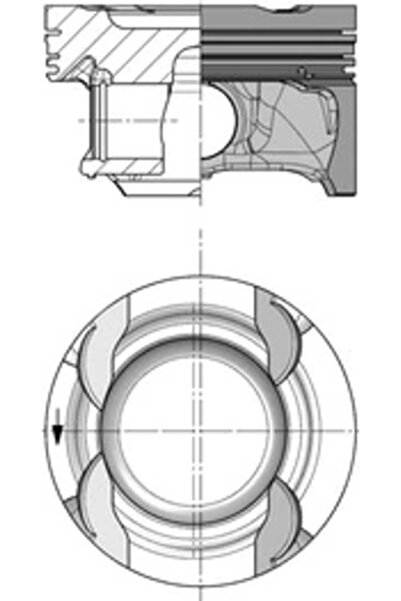 Kolbenschmidt Piston Mercedes-Benz Clasa A/Clasa B Sports Tourer/Cla Shooting...
