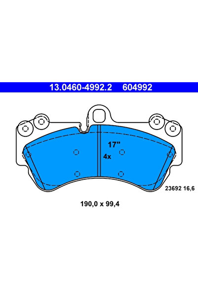 Ate Set Placute Frana Frana Disc Mercedes-Benz G-Class Porsche Cayenne