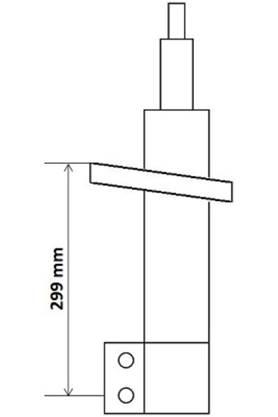 KYB Front Axle Shock Absorber Citroen Jumpy 3 Bus/Jumpy 3 Body/Jumpy 3 Platfo...