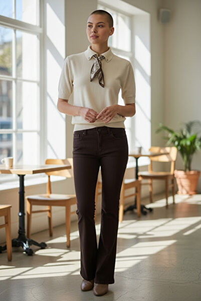 SEMİZ GİYİM İspanyol Paça Likralı Pantolon