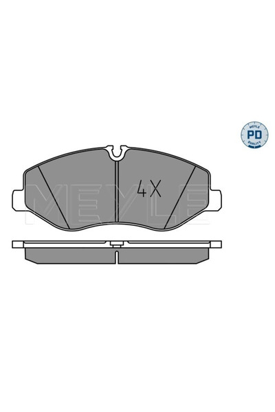 MEYLE Set Placute Frana Frana Disc Punte Fata Mercedes-Benz 5-Class/Eqv/Vito ...