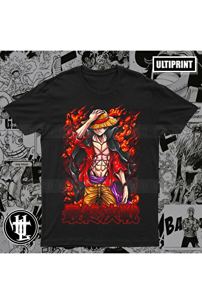 FG KONNİCHİWA ΜΑΥΡΟ ΜΠΛΟΥΖΑ ΜΟΝΟΤΥΠΟ ΑΝΙΜΕ ΤΥΠΟΥ ΜΟΝΟΤΥΠΟ ΜΟΝΟΤΥΠΟ MONKEY LUFFY SANJI ZORO