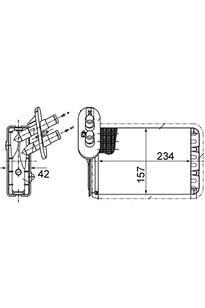 MAHLE Schimbator Caldura Incalzire Habitaclu Ford Galaxy 1/Galaxy Model 1 Van...