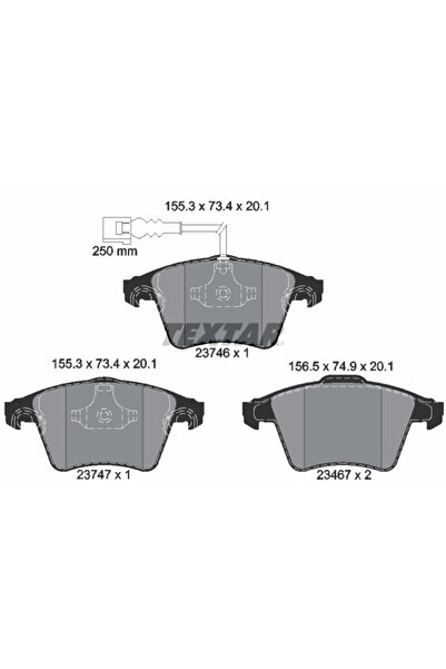 Krieger Set Placute Frana Frana Disc Vw Multivan T5/Transporter T5 Bus/Transp...