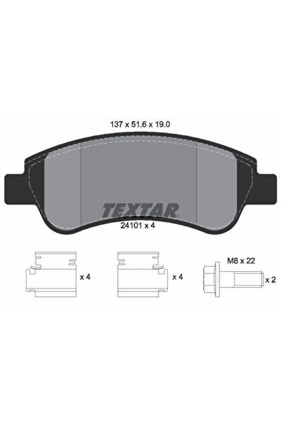 Krieger Set Placute Frana Frana Disc Citroen Berlingo / Berlingo First Microb...