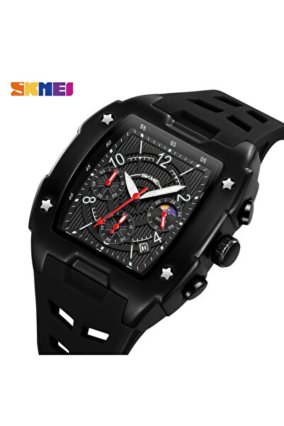 Skmei 9345 Black Men's Digital Watch – Multiple Functions, Fashion Design, Stopwatch, 3ATM