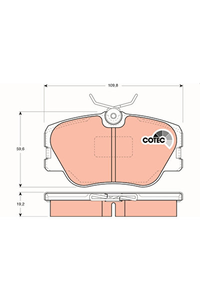 TRW Set Placute Frana Frana Disc Mercedes-Benz 124 T-Model/124 Limuzina/190