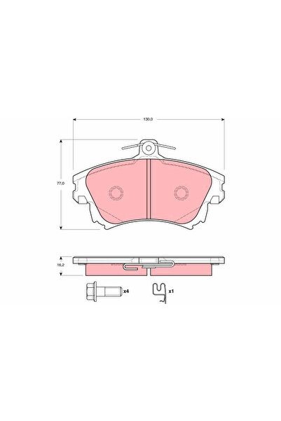 TRW Set Placute Frana Frana Disc Mitsubishi Colt 6/Colt Czc 6 Smart Forfour