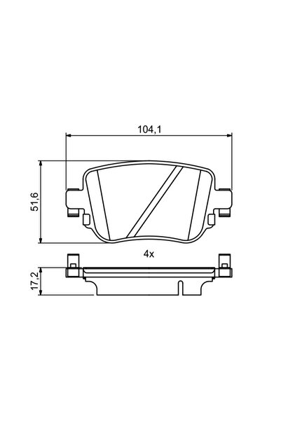 Bosch Set Placute Frana Frana Disc Audi A1 Seat Leon
