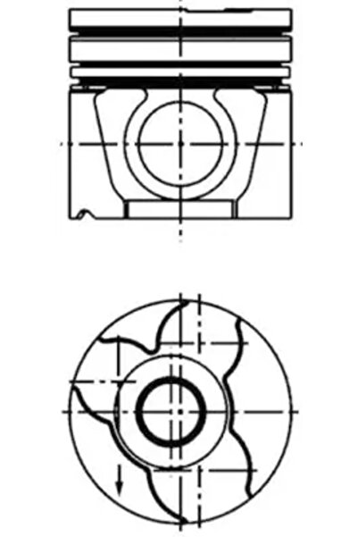 Kolbenschmidt Piston Agrale Seria 6/Blindat/Furgovan Caroserie Vw Lt 28-35 2 ...