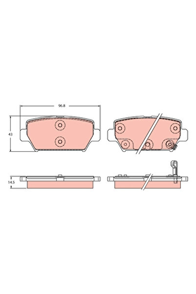TRW Set Placute Frana Frana Disc Mitsubishi Eclipse Cross