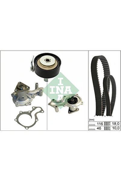 FAG Set Pompa Apa + Curea Dintata Ford B-Max/Fiesta 6/Focus 3