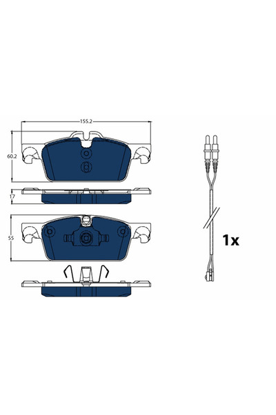 TRW Set Placute Frana Frana Disc Peugeot 3008 1 Microbus/508 1 2010-2018