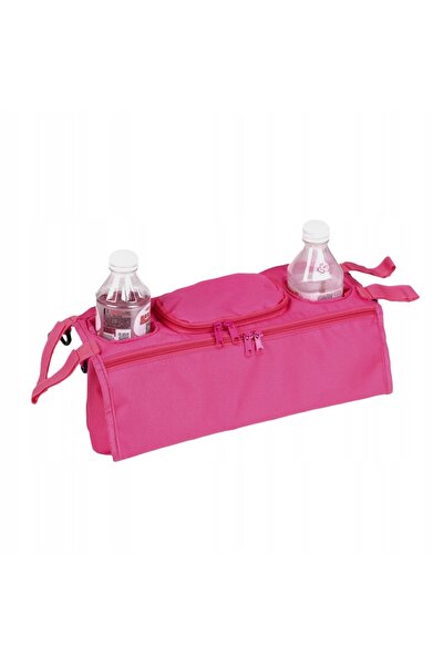 Other ORGANIZER holder for STROLLER Bottles BAG Double WIDE Pink