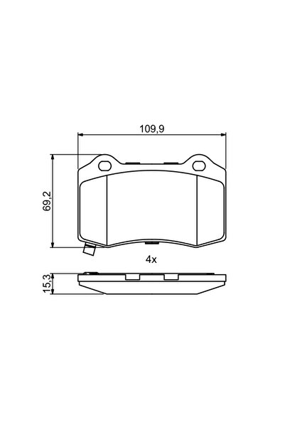 Bosch Brake Pad Set Disc Brake Cadillac Cts Chevrolet Camaro