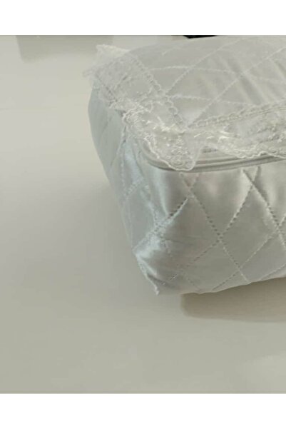 Üstünel Tekstil Giftable Dowery-Quality Everyday Satin Quilted Zippered Socks Hurcu.